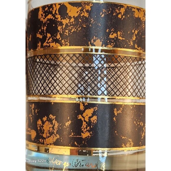 Vintage Georges Briard Double Old Fashioned Glasses Set Of 2 - Picture 3 of 9